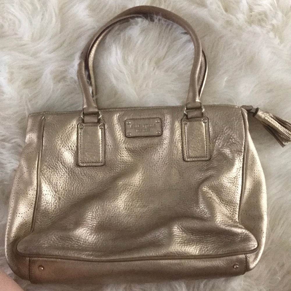 Gold Kate Spade Shoulder Bag